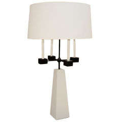 Large Plaster Table Lamp