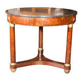 PERIOD EMPIRE MARBLE TOP CENTER TABLE PERIOD EMPIRE MARBLE TOP CENTER TABLE
