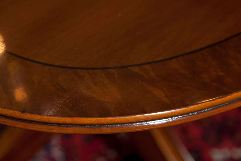 walnut pedestal dining table