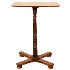 An English Regency Yew Wood Side Table