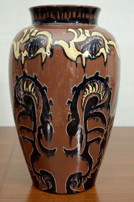 Mid-20th Century Large Scale Earthenware Vase by Rozenburg