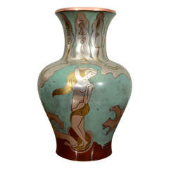 Hammered Bronze Vase #544/1123, by Rudolf Rieger for  WMF