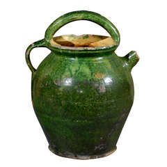 Antique 19th Century Terra Cotta Pitcher