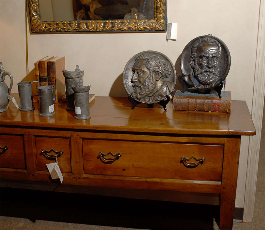 19th Century Bronze Plaque of French Statesman Leon Gambetta, Circa 1880