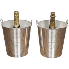 Pair of Champagne Coolers Plated by Mappin & Webb