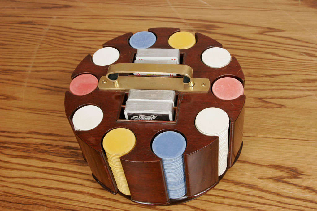 British Gamblers Poker Chip Carousel by Asprey For Sale