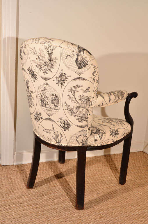 Upholstered Arm Chair For Sale 4