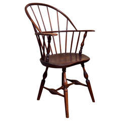 Antique 18th Century  Windsor Sack-Back Armchair