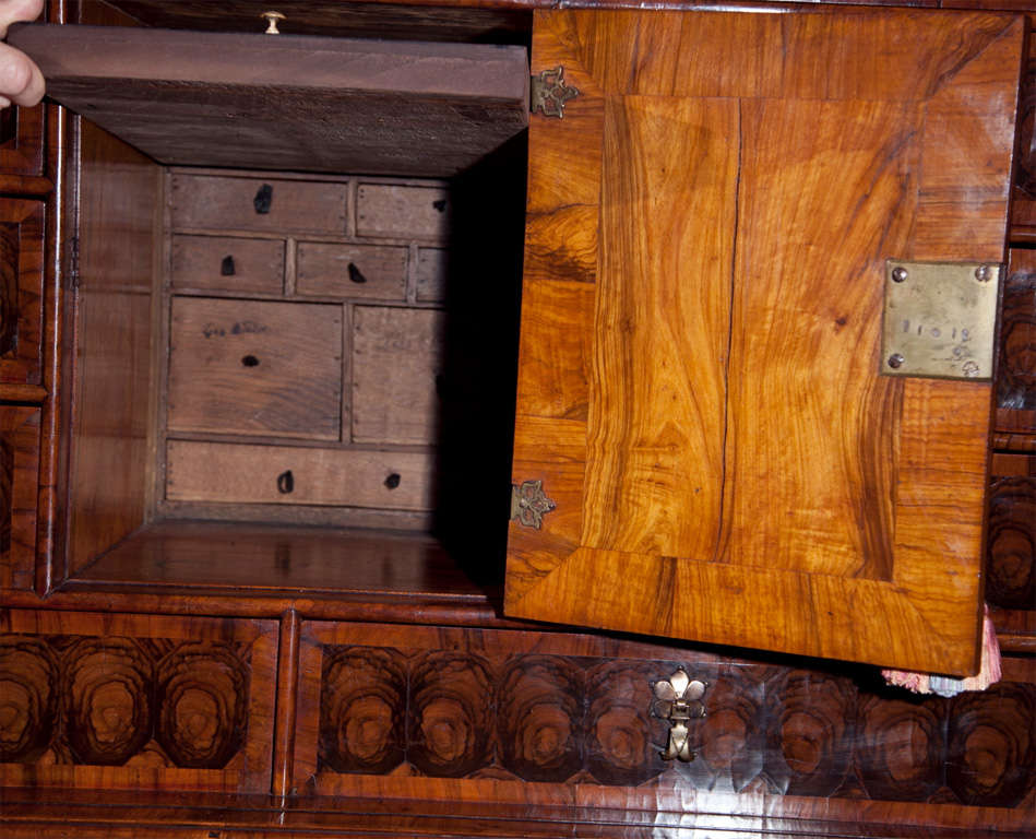 18th Century and Earlier William and Mary English Gentleman's Cabinet on Stand