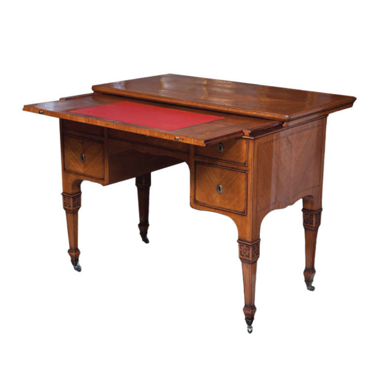 ZincTopped Writing Table at 1stDibs