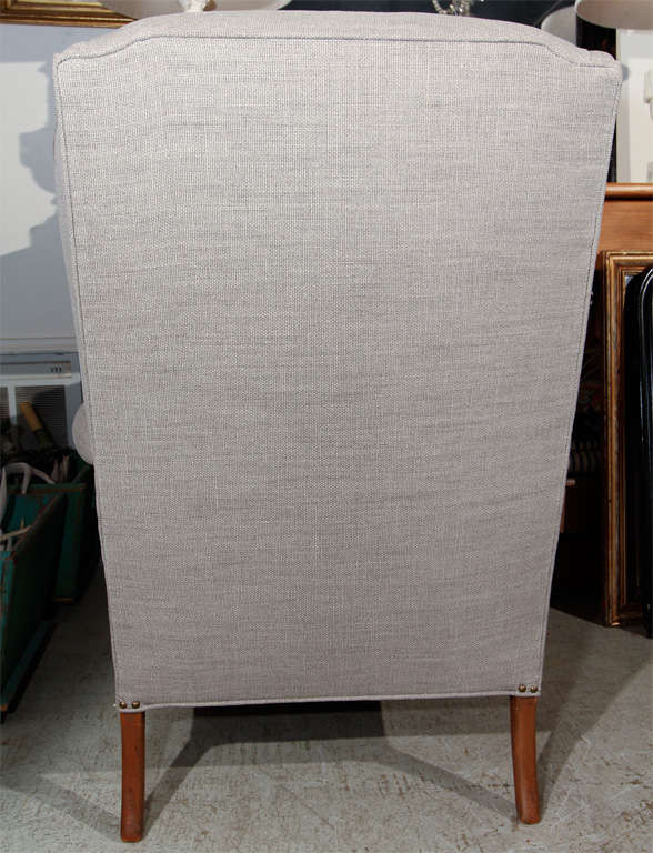 pair wingback chairs 2