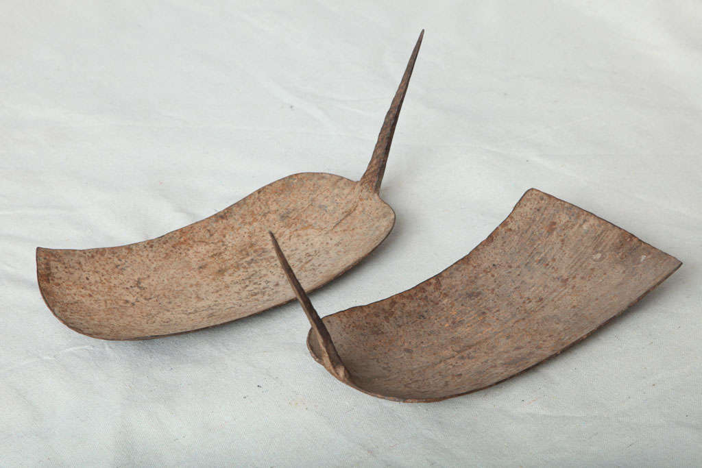 19th Century rare African currency in the shape of a spade or hoe For Sale