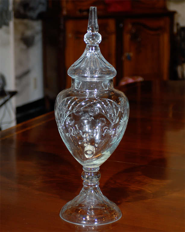 Parisian Glass Apothecary Jar 1