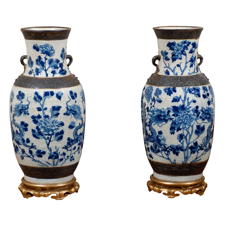 Crackleware Vases For Sale