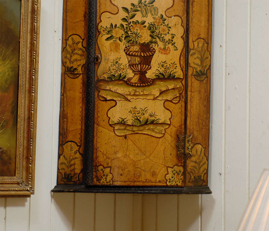 18th Century and Earlier Painted Dutch Cabinet For Sale