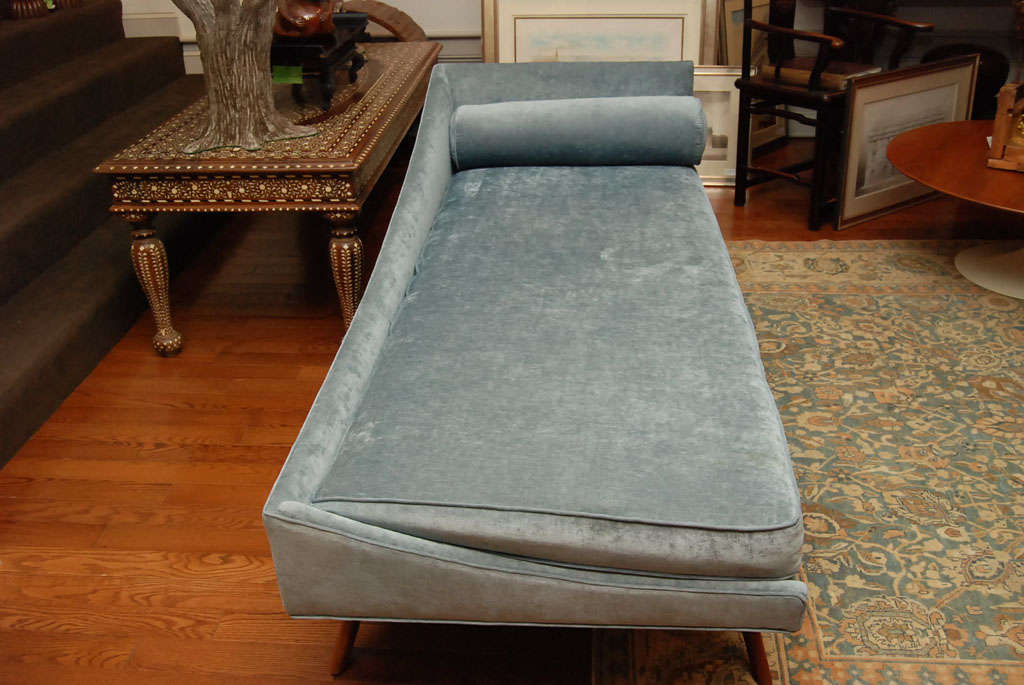 20th Century Blue Chaise Lounge