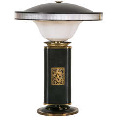 Vintage 1945-1950s Table Lamp 'Sirène-Eileen Gray' by Jumo