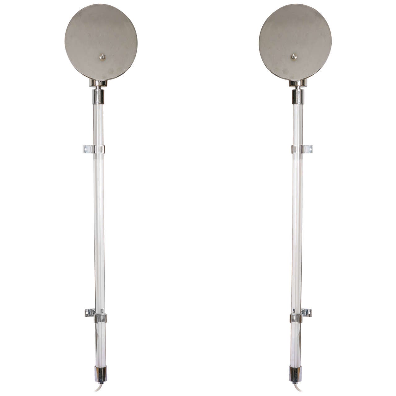 Rare and Exceptional 1970s Knoll Pair of Sconces by Peter Hamburger