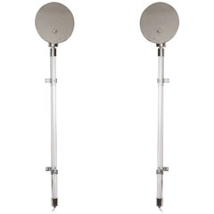 Rare and Exceptional 1970s Knoll Pair of Sconces by Peter Hamburger