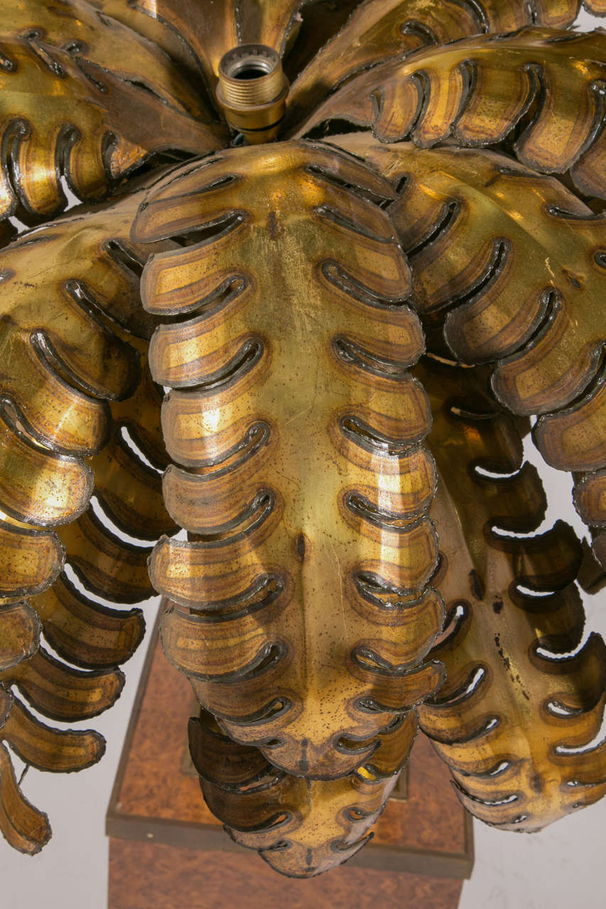 Late 20th Century Palm Tree Floor Lamp attributed to Maison Jansen