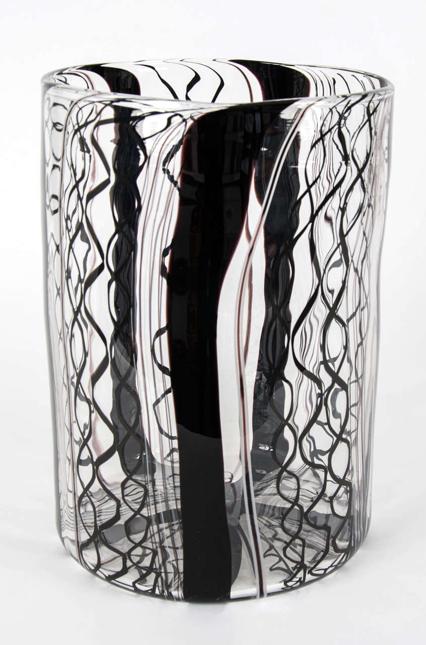 Contemporary Threads XXXI, Large Scale Blown Glass Vessel