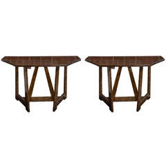 Pair of Demilune Tables