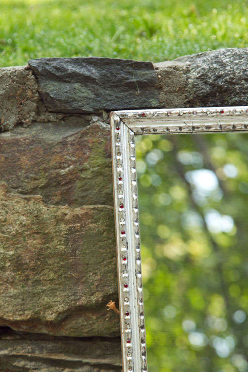 regency style "jeweled" wall mirror