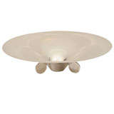 Art Deco Stylized Footed Centerpiece Bowl in Silver-Plate