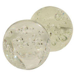 Pair of Decorative Murano Glass Balls