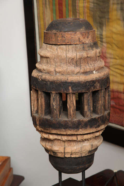 20th Century Sugar Grinder Hub Lamps