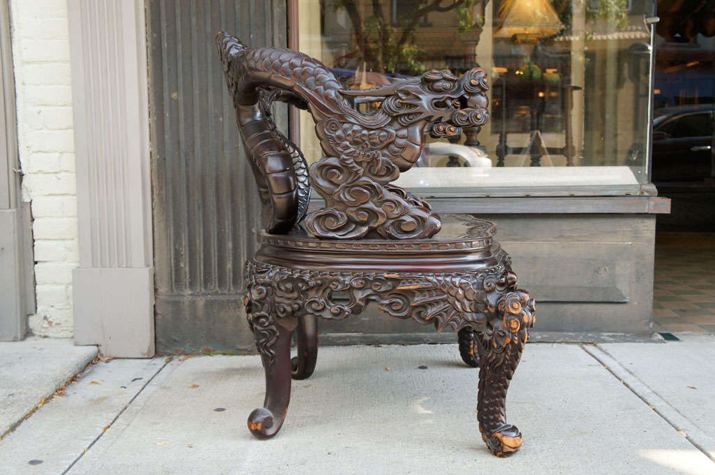 20th Century Chinese Throne Chair