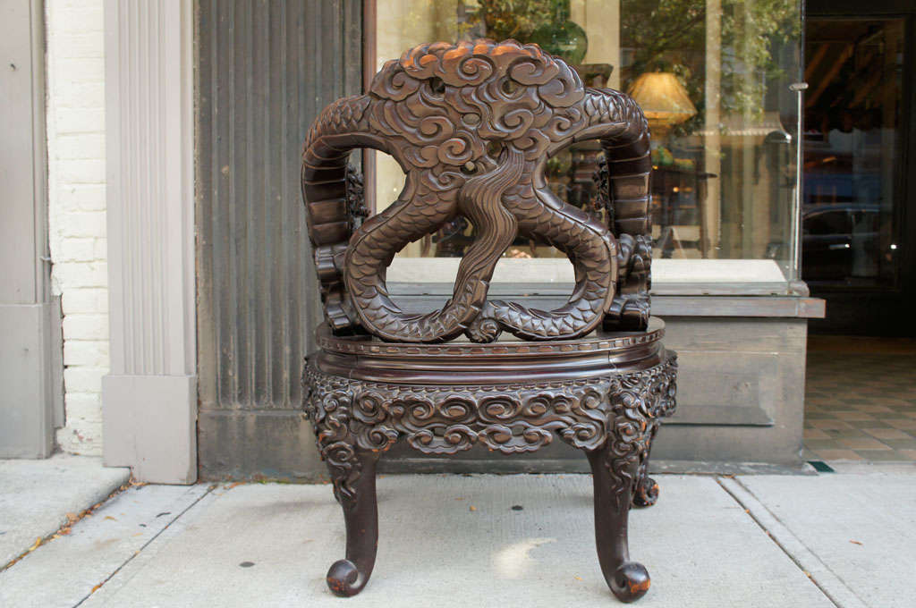 Wood Chinese Throne Chair