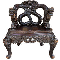 Antique Chinese Throne Chair