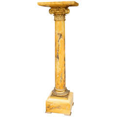 French Siena Marble Pedestal