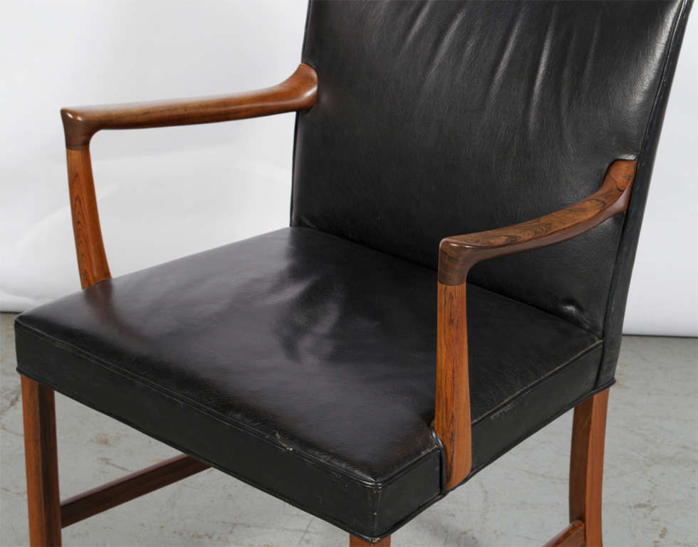 Scandinavian Modern Ole Wanscher Arm Chair