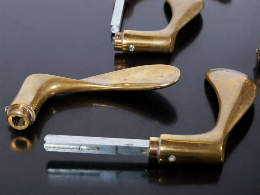Danish Arne Jacobsen - Brass Door Handle Sets