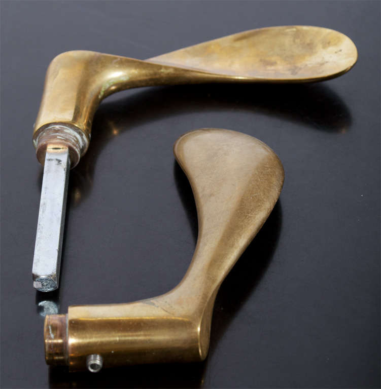20th Century Arne Jacobsen - Brass Door Handle Sets