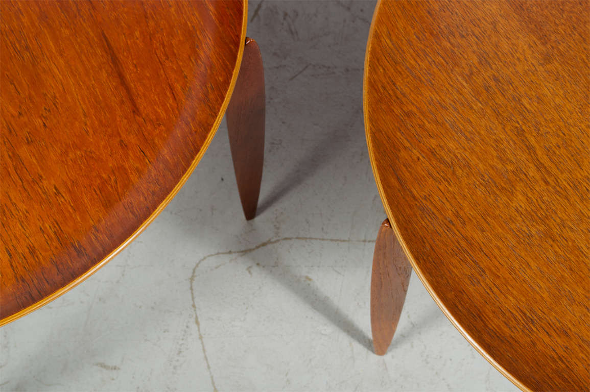 Mid-Century Modern Svend Aage-Williamson & H. Engholm for Fritz Hansen - Pair of Tray Tables