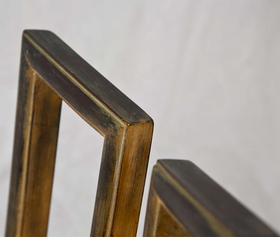 Six James Mont Dining Chairs with Greek Key Detail 1