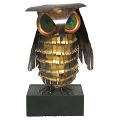 Curtis Jere Owl Sculpture