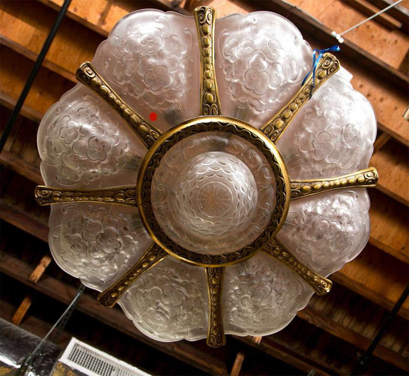 Lalique Style Chandelier