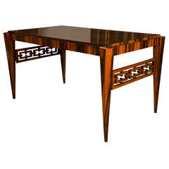 Art Deco Style Center Table Or Desk In Macassar