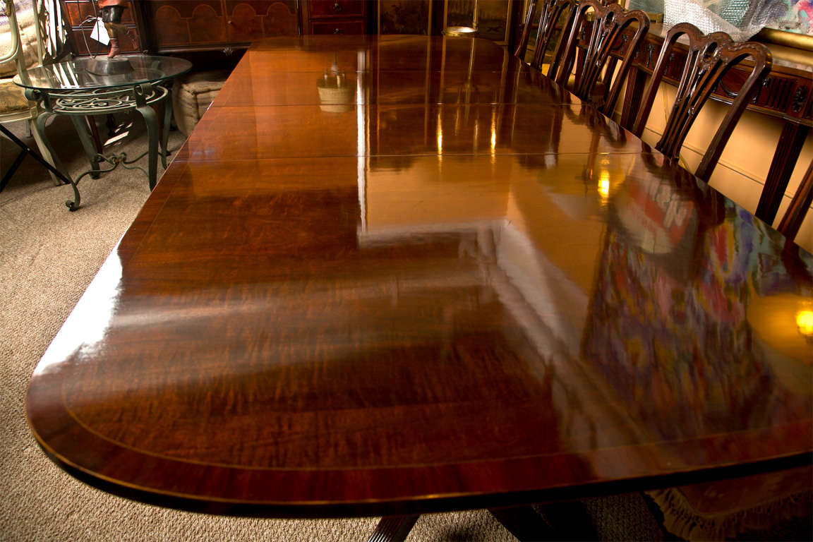 Banded Mahogany Dining Table by Schmieg & Kotzian 2