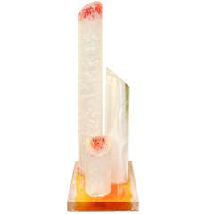 Resin Pillars Sculpture By Leonard Bernstein