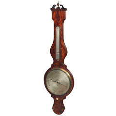 Antique English Mahogany Barometer