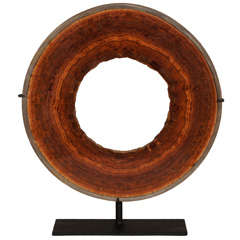 Concentric Aragonite Rings in Pipe
