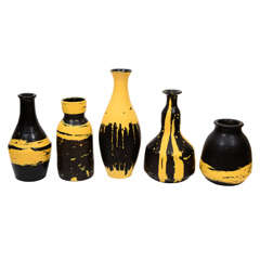 Group Of Five Livia Gorka Vases