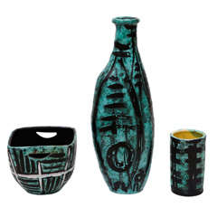Group Of Three Livia Gorka Ceramics