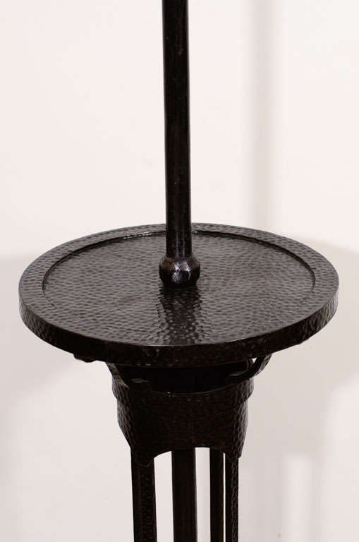 Hammered Metal Floor Lamp at 1stDibs