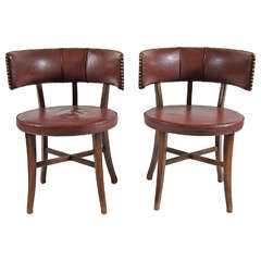 Pair of Klismos Form Chairs-Denmark, c. 1940
